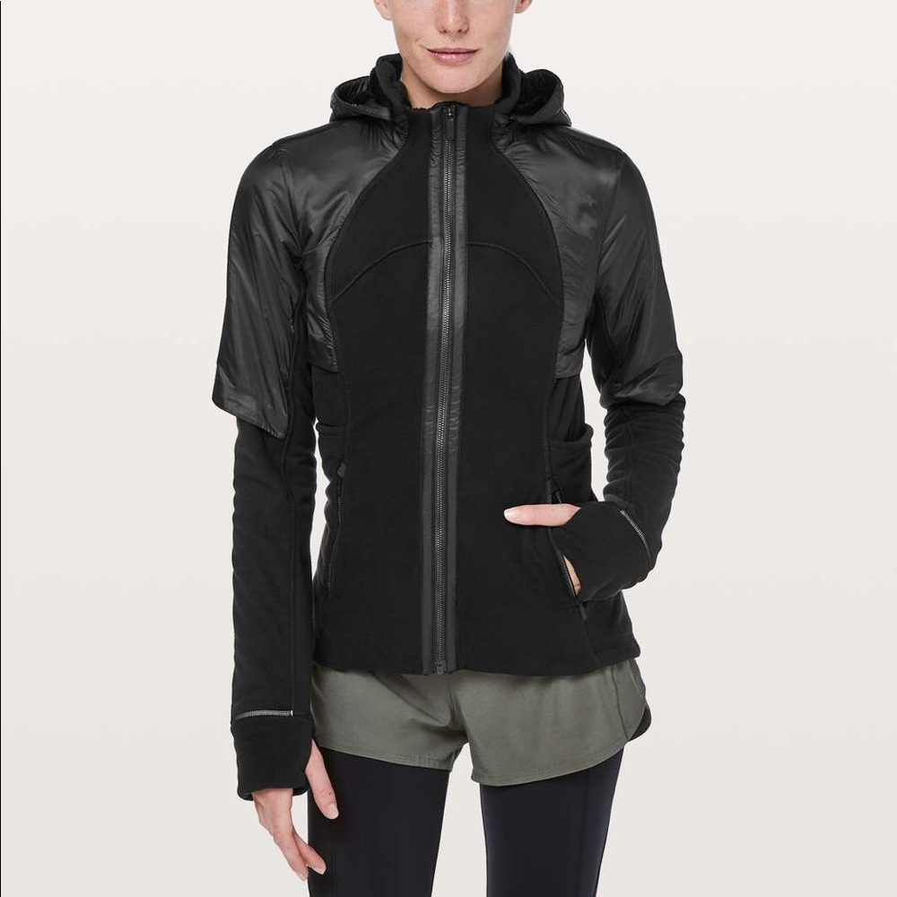 lululemon fleece of mind jacket size 4